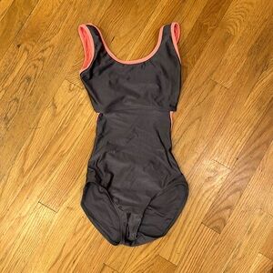 Jule Leotard, Adult Small, Gray/Pink